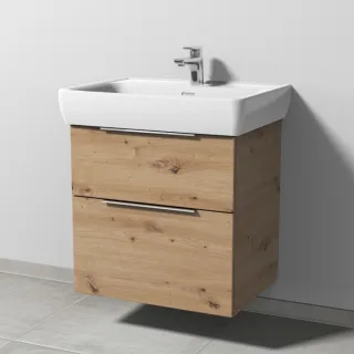 Sanipa 3way Waschtischunterbau zu Laufen Pro A Waschtisch mit 2 Auszügen, Eiche Natural-Touch UM75785