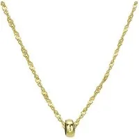 LUCARDI Kette mit Anhänger Halskette - 375 Gold - Gold - Damen