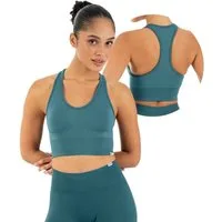 Smilodox Sport-BH Vonda, Sport Top Damen, Gym-BH für Workouts,Training & Yoga V-Ausschnitt, Seamless, Shaped Fit, Support-Bund, elastisch