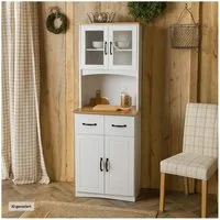 HTI-Living Midischrank Küchenbuffet Landhausstil Weiß (Stück, 1-St., 1 Küchenschrank) Buffetschrank Anrichte