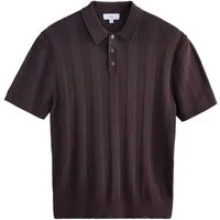 Next Poloshirt Regular Fit Poloshirt aus Strick, Pointelle (1-tlg)