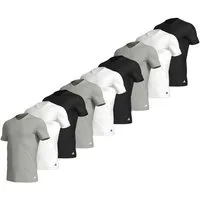 adidas Performance Poloshirt T-Shirt Basic V-Neck 9P (Packung, 9-tlg., 9er-Pack)