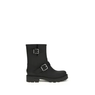 Jimmy Choo Schwarze Polyurethan Regenstiefel