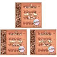 Essence Bandwimpern WHAT THE FAKE! FALSE LASHES, Cluster-Wimpern mit Falsche-Wimpern-Effekt