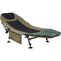 CampFeuer Angelliege Karpfenliege XXL, 200 x 81 x 41-98 cm, Campingliege, faltbar Einfach auf- und abzubauen