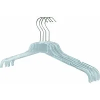 RSR Hangers Kleiderbügel FO 43 cm Hemdenbügel Blusenbügel Transparent klar 360° Haken, (20-tlg)