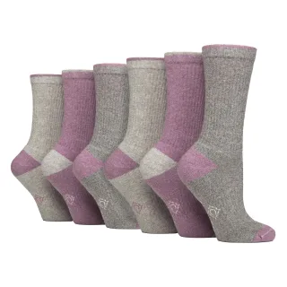 6 Paar Damen Wasserabweisende Mitteldicke Outdoor-Socken für Wandern & Spazierengehen