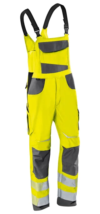 KÜBLER REFLECTIQ Latzhose PSA 2 warngelb/anthrazit 62 - 3207 8340-3497-62