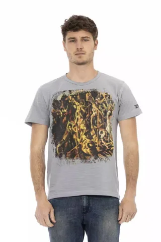 Kunstdruck T-Shirt im lässigen Stil