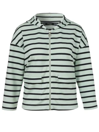 Frapp - Jacke Kapuze 1/1 Arm Zipper mint/navy - Gr. - 48
