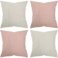 Amilian Kissenhüllen - 4er Set Kissenbezug - Zierkissenbezüge - Kissenbezüge, (4 Stück), 40x40 cm, Kissenhülle für Sofakissen, Dekokissen, Kissen, Zierkissen