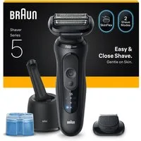 Braun Elektrorasierer Series 5 52-N7200cc, Reinigungsstation, Wasserdichter Folienrasierer, mit Präzisionstrimmer