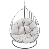 DUVO+ Tierbett Hängekorb Metall caviar für Hunde