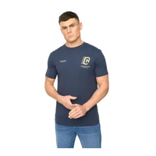 Crosshatch - "Morville" T-Shirt für Herren, Baumwolle (Marine)