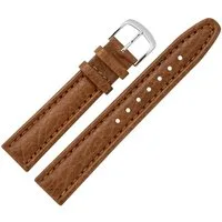 MARBURGER Uhrenarmband 20mm Leder Buffalo Prägung