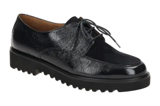 Paul Green 2688-04 Damen Halbschuhe ocean/blau Echtleder elegante Schn?rung P...