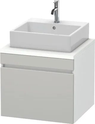 Duravit DuraStyle Konsolenwaschtischunterbau wandhängend Betongrau & Weiß Matt 600x548x512 mm - DS53 DS531000718