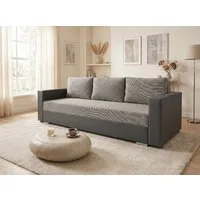 Sofnet Schlafsofa Bird, mit Schlaffunktion und Bettkasten, Bettsofa mit Chromfüße, Schlafcouch, Sofagarnitur