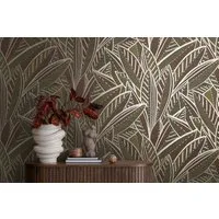 A.S. Création Vliestapete French Affair Blätter-Tapete Mustertapete Floral Blattmuster, strukturiert, leicht glänzend, (1 St), Vliestapete Blatt-Motiv für Schlafzimmer Küche Wohnzimmer Blätter Flur