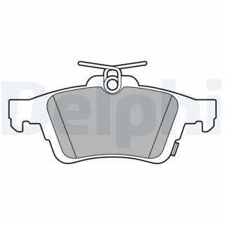 Delphi Bremsbel?ge hinten Ford Focus 3 2,3