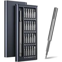Jungengel Bit-Schraubendreher Präzisions-Schraubendreher-Set Magnetgriff Mini-Bit-Set Kompakt, (25 St), 25-Teilig, Klein & Kompakt zum Tragen, Hobby-Handwerker