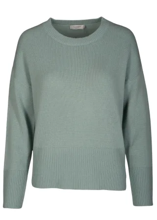 CLARINA - Rdh.-Pullover, 1/1 Arm, uni mint - Gr. - 44