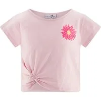 happy girls T-Shirt mit tollem Knotendetail und Glitzersteinchen