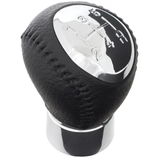 5-Gang Schaltknauf in Schwarz / Chrom mit 10mm Schaltstange für Mazda 3 5 6 323 626 MPV Premacy RX-8 Xedos