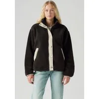 Levi's® Plüschjacke LSE_VALLEY SHERPA JACKET mit kontrastfarbenen Details und Tunnelzug, wärmend, Übergangsjacke