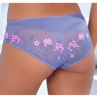LASCANA Tanga Maria Edle Stickerei-Spitze hinten, vorne blickdichtes Microtouch, Dessous