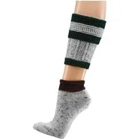 Wowerat Trachtensocken 1 Paar Loferl, 2teilig = Socken + Wadenwärmer, Socks + Legwarmers