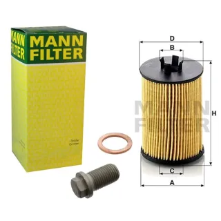 Mann ?lfilter+?lablassschraube+Dichtring Mercedes A B-Klasse W169 W245