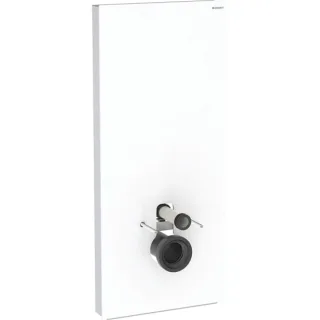 Geberit Monolith Sanitärmodul für Wand-WC 114 cm Glas weiß, 131031SI5 131031SI5