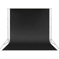 Neewer Hintergrundtuch BD-1012 3 x 3,6M PRO Studio-Hintergrund, Faltbarer, Schwarz, für Fotografie Video und Fernsehen