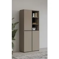 OTTO home Schuhschrank Cross, Höhe 183,5cm, modernes griffloses Schuhregal mit 3 Türen Hochschrank mit viel Stauraum, Platz für ca. 24 Paar Schuhe