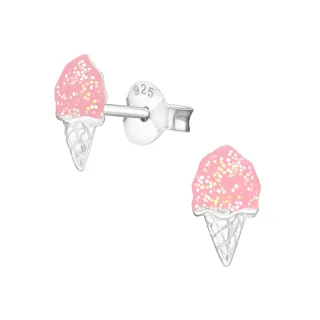 Eiscreme Ohrringe aus 925 Silber