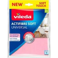 Allzwecktuch Actifibre Soft, 2er Set, Staubwischer rosa