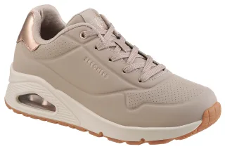 Skechers Sneaker "UNO GOLDEN AIR" Freizeitschuh, Halbschuh, Schnürschuh mit Metallic-Einsatz