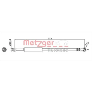 Metzger Bremsschlauch hinten links Mazda 3 6