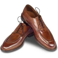 LEMARGO Herren Schnürschuh braun, Kalbsleder stonewashed, IW07A Schnürschuh Handgefertigt in Italien