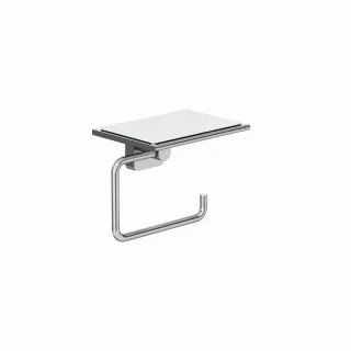 Kludi VELA S Toilettenpapierhalter mit Ablage chrom, 2597105 2597105