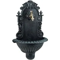 relaxdays Gartenbrunnen Wandbrunnen Antik