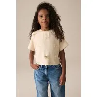 Next T-Shirt Kastiges T-Shirt mit Schleifen (1-tlg)