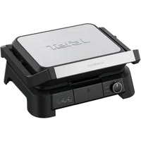 Tefal Kontaktgrill SuperGrill 3in1, Kontaktgrill, Barbeque-, Ofenposition, 3 Temperaturen, 2000 W, spülmaschinengeeignete Platten, platzsparende Aufbewahrung, GC510D