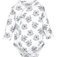 NINI Langarmwickelbody Koala Unisex Kinder (1-tlg) Langarm Einteiler, Body, Longsleeve-Body, Bodysuit, Stretchbody