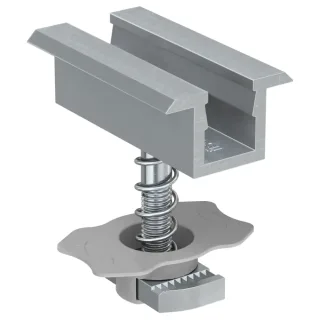 Fischer Mittelklemme vormontiert PM C 28-34 Aluminium - 511093