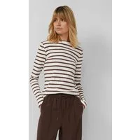 s.Oliver Langarmshirt T-Shirt Geripptes Langarmshirt im Slim Fit