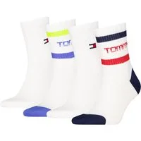 Tommy Hilfiger Kurzsocken TH UNI TJ SHORT SOCK 4P STRIPE ECOM (4 Paar)