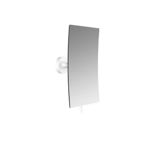 emco Kosmetikspiegel round mit emco glue system, 3-fach, eckig, 132x 208 mm, weiss, 109413937 109413937