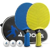 Joola Tischtennisschläger Vivid Outdoor Set, Tischtennis Schläger Set Tischtennisset Table Tennis Bat Racket